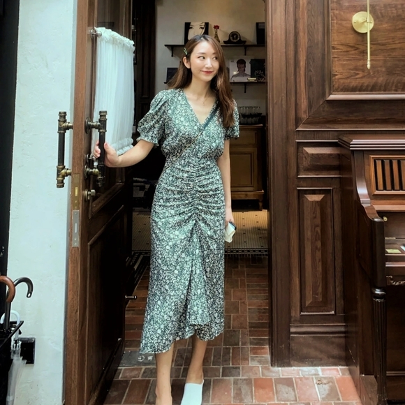 NWT Zara Midi Flpral Printed Dress - 6601-675 - Picture 2 of 15